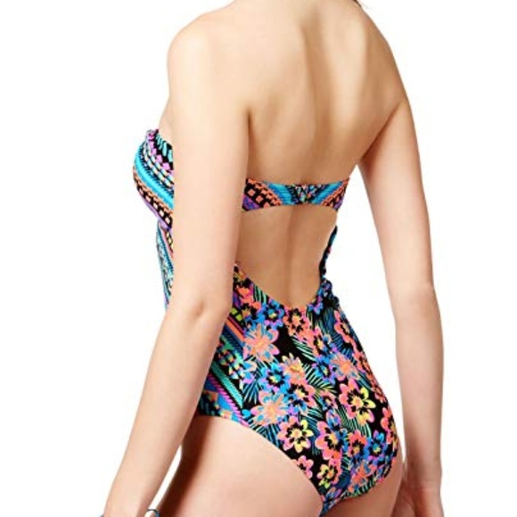 Bikini Nation Bandeau Cut-Out One-Piece Swimsuit - Picture 2 of 2